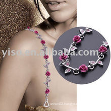 pretty floral fashion bra strap